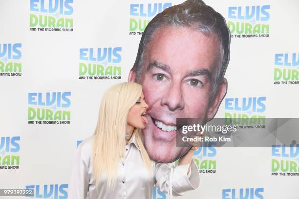 Bebe Rexha visits "The Elvis Duran Z100 Morning Show" at Z100 Studio on June 20, 2018 in New York City.