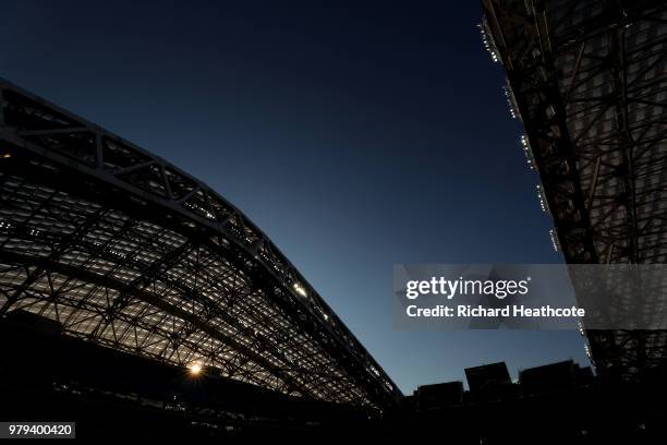 General view during the 2018 FIFA World Cup Russia group G match between Belgium and Panama at Fisht Stadium on June 18, 2018 in Sochi, Russia.