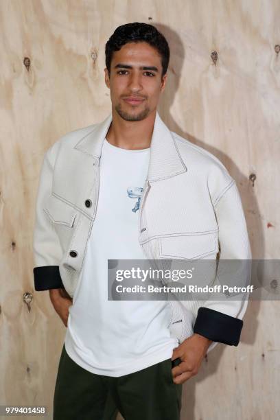 Actor Shain Boumedine attends the Acne Studio Menswear Spring/Summer 2019 show as part of Paris Fashion Week on June 20, 2018 in Paris, France.