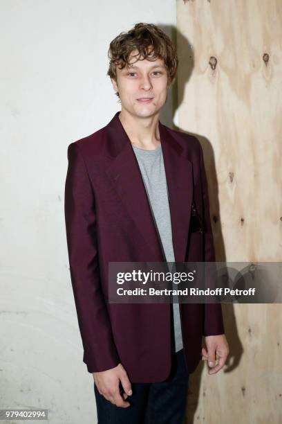 Actor Rod Paradot attends the Acne Studio Menswear Spring/Summer 2019 show as part of Paris Fashion Week on June 20, 2018 in Paris, France.