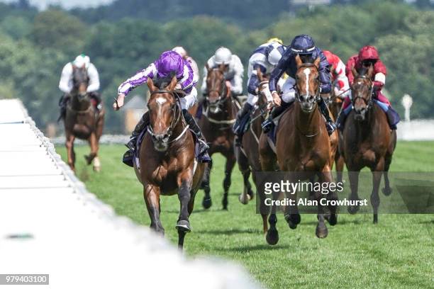 Ryan Moore riding Kew Gardens win The Queen's Vase on day 2 of Royal Ascot at Ascot Racecourse on June 20, 2018 in Ascot, England.