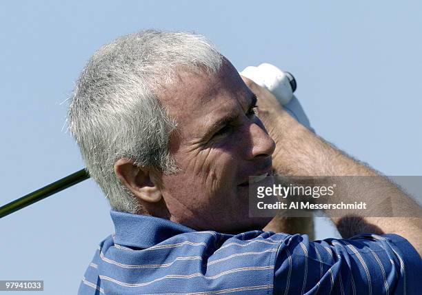 Curtis Strange tees off during the Pro Am at the Honda Classic, March 10 Palm Beach Gardens, Florida.