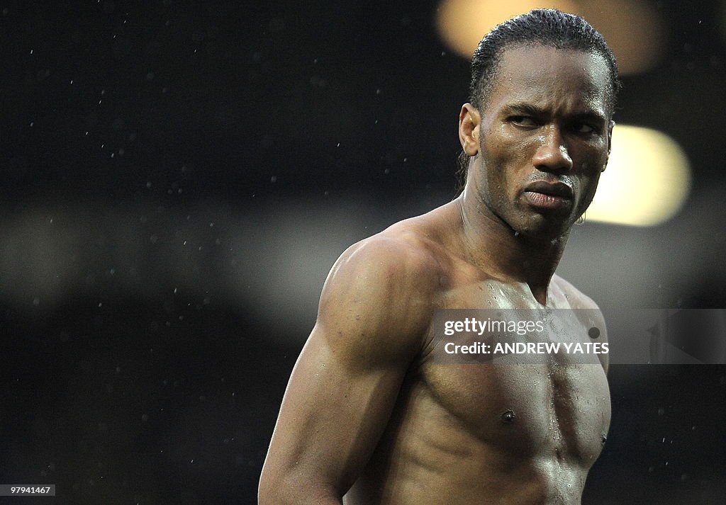 Chelsea's Ivorian forward Didier Drogba