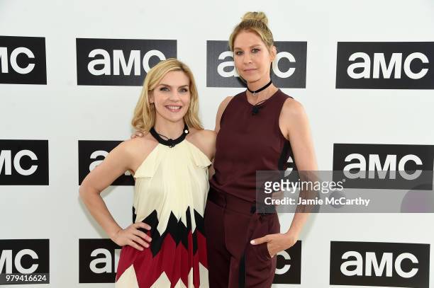 Rhea Seehorn and Jenna Elfman attend the AMC Summit at Public Hotel on June 20, 2018 in New York City.