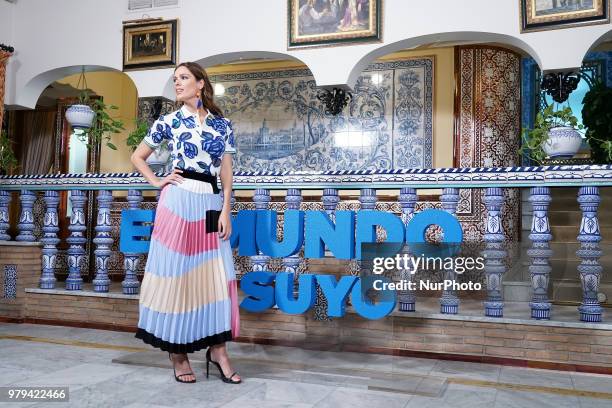 Actress Mar Saura attends the 'El Mundo Es Suyo' photocall at La Giralda Restaurant on June 20, 2018 in Madrid, Spain.