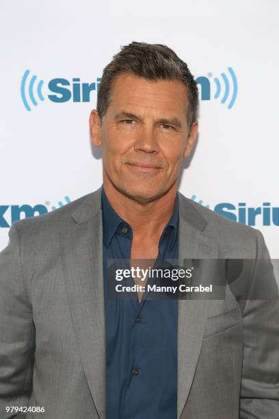 Actor Josh Brolin visits the SiriusXM Studios on June 20, 2018 in New York City.