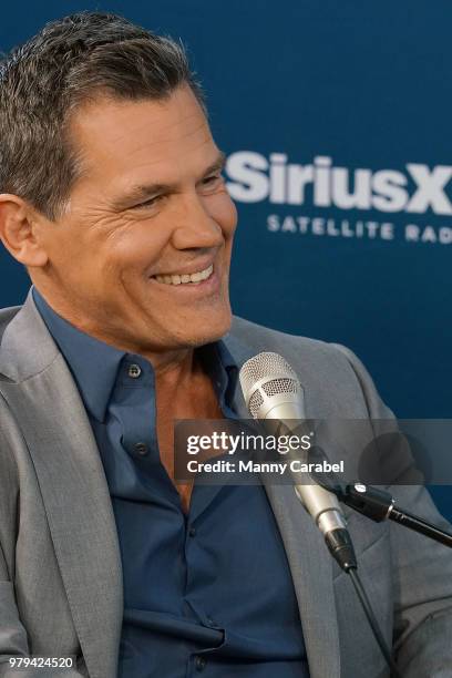 Actor Josh Brolin visits the SiriusXM Studios on June 20, 2018 in New York City.