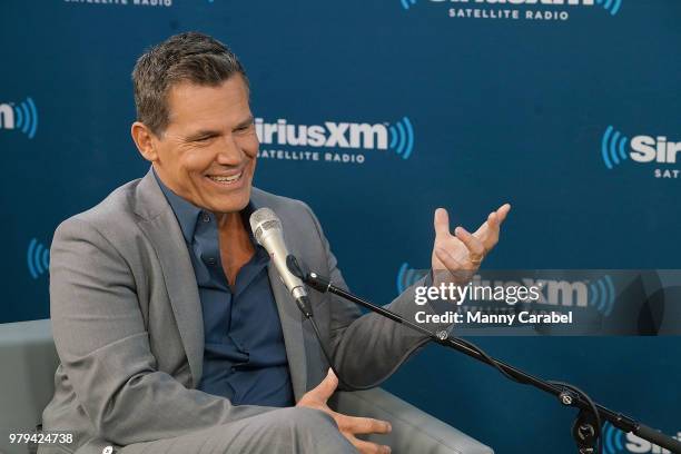 Actor Josh Brolin visits the SiriusXM Studios on June 20, 2018 in New York City.