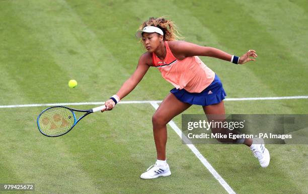 Japan's Naomi Osaka during day three of the Nature Valley Classic at Edgbaston Priory, Birmingham.