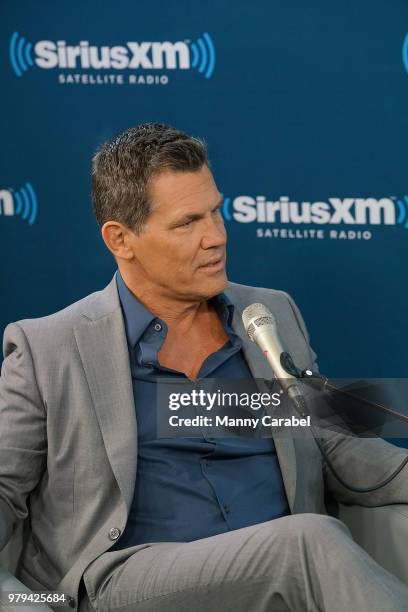 Actor Josh Brolin visits the SiriusXM Studios on June 20, 2018 in New York City.