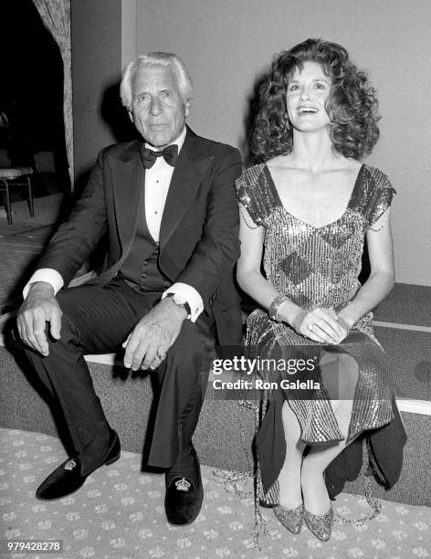 Efrem Zimbalist and Stephanie Zimbalist attend 38th Annual Primetime Emmy Awards on September 21, 1986 at the Pasadena Civic Auditorium in Pasadena,...
