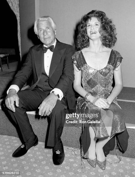 Efrem Zimbalist and Stephanie Zimbalist attend 38th Annual Primetime Emmy Awards on September 21, 1986 at the Pasadena Civic Auditorium in Pasadena,...