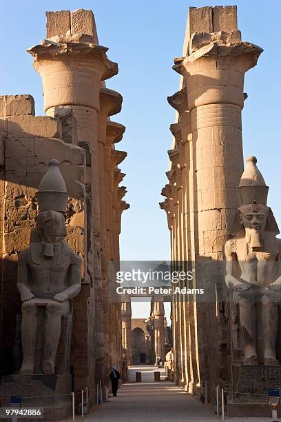 luxor temple, luxor, egypt - temple of luxor stock pictures, royalty-free photos & images