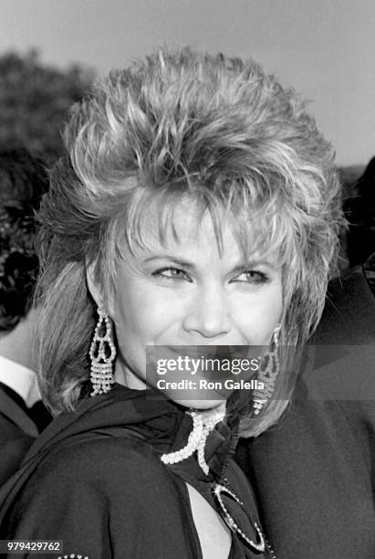 Markie Post attends 38th Annual Primetime Emmy Awards on September 21, 1986 at the Pasadena Civic Auditorium in Pasadena, California.