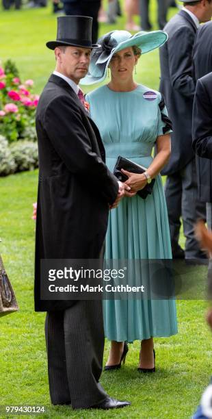 Sophie, Countess of Wessex and Prince Edward, Earl of Wessex attend Royal Ascot Day 2 at Ascot Racecourse on June 20, 2018 in Ascot, United Kingdom.
