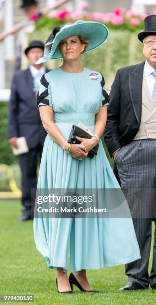 Sophie, Countess of Wessex attends Royal Ascot Day 2 at Ascot Racecourse on June 20, 2018 in Ascot, United Kingdom.