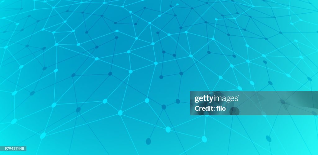 Global Networking Nodes Abstract Background