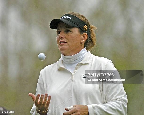 Lorie Kane waits to tee off on the fourth hole during the third round at the LPGA Tournament of Champions, November 13, 2004 in Mobile, Alabama.