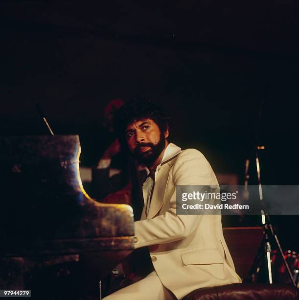 Jamaican pianist Monty Alexander performs on stage at the North Sea Jazz Festival on July 16, 1977.