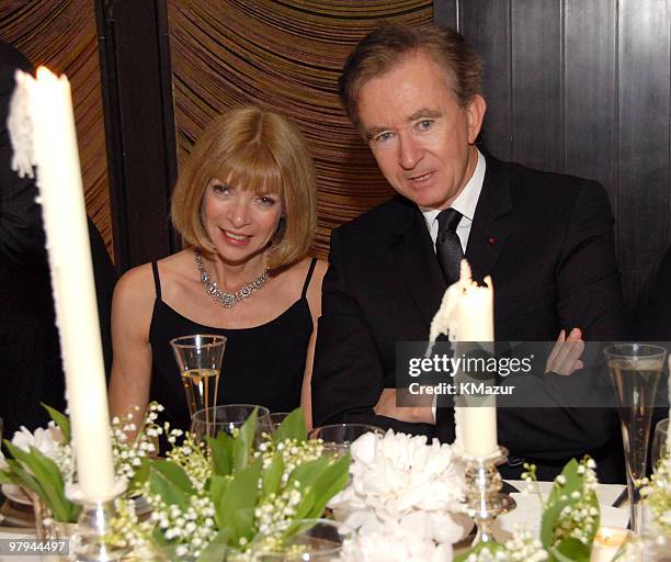 Anna Wintour and Bernard Arnault