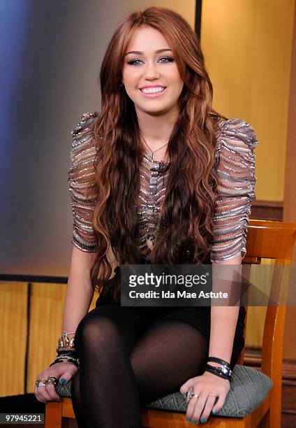 Teen sensation Miley Cyrus talks about her break out movie "The Last Song," on GOOD MORNING AMERICA, 3/22/10 airing on the Walt Disney Television via...