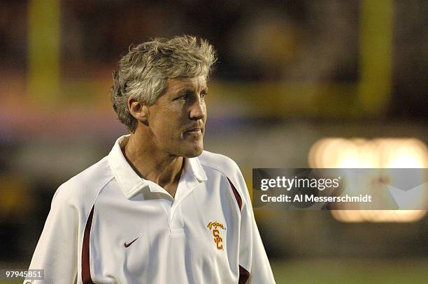Head Coach Pete Carroll during the FedEx Orange Bowl National Championship at Pro Player Stadium in Miami, Florida on January 4, 2005. USC beat...