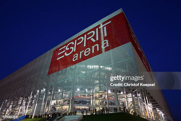 General view of the Esprit Arena before the Second Bundesliga match between Fortuna Duesseldorf and 1. FC Kaiserslautern at Esprit Arena on March 22,...