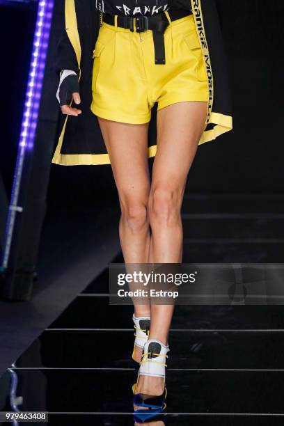 Clothing detail at the Frankie Morello show during Milan Men's Fashion Week Spring/Summer 2019 on June 18, 2018 in Milan, Italy.