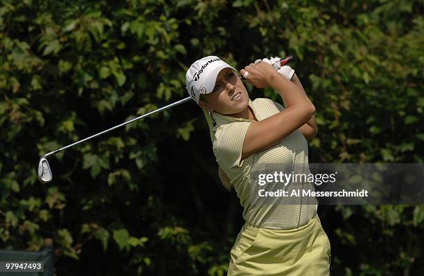 Natalie Gulbis follows her shot on the 17th tee during the second round of the 2006 U.S. Women's Open at the Newport Country Club in Newport, Rhode...