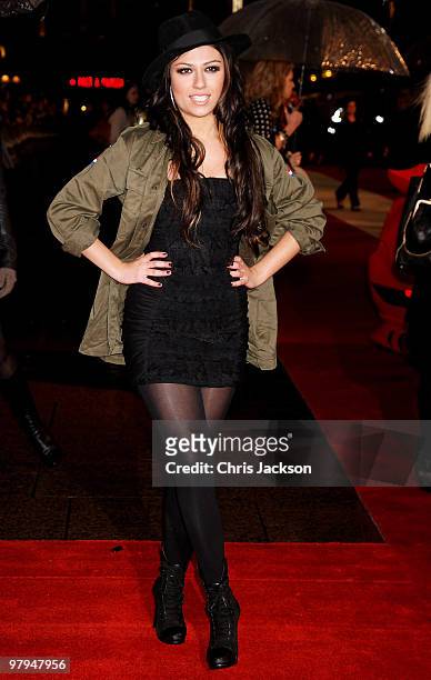 Gabriella Cilmi arrives at the 'Kick Ass' Premiere at the Empire Leicester Square on March 22, 2010 in London, England.