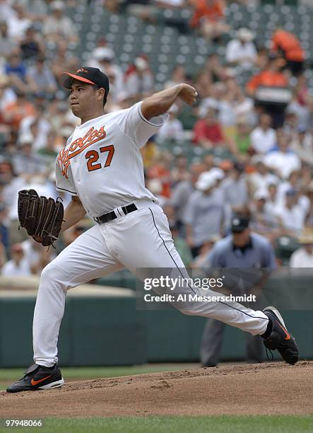 Baltimore Orioles pitcher Bruce Chen starts against the Chicago White Sox July 30, 2006 in Baltimore.