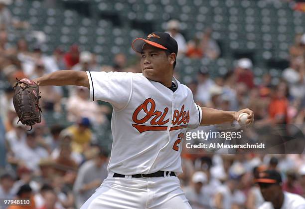 Baltimore Orioles pitcher Bruce Chen against the Chicago White Sox July 30, 2006 in Baltimore.