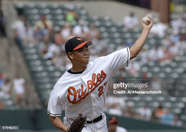 Baltimore Orioles pitcher Bruce Chen starts against the Chicago White Sox July 30, 2006 in Baltimore.