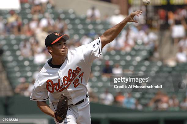 Baltimore Orioles pitcher Bruce Chen against the Chicago White Sox July 30, 2006 in Baltimore.