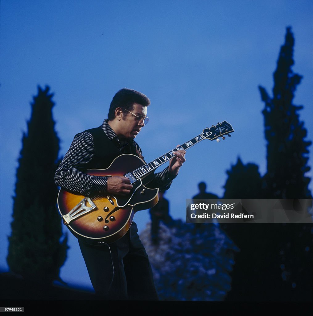 Kenny Burrell Performs On Stage