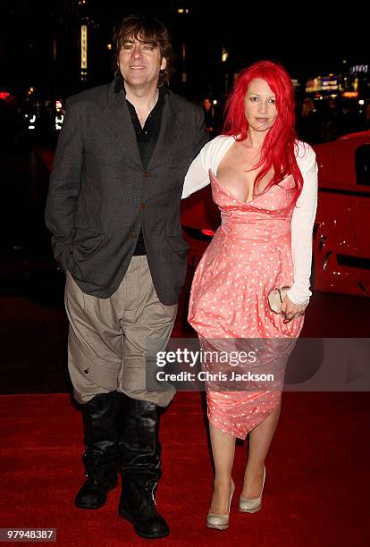 Screenwriter Jane Goldman and Jonathan Ross arrive at the 'Kick Ass' Premiere at the Empire Leicester Square on March 22, 2010 in London, England.