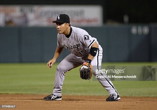 Chicago White Sox second baseman Tadahito Iguchi against the Baltimore Orioles July 28, 2006 in Baltimore. The Sox won 6 - 4 on a ninth inning grand...
