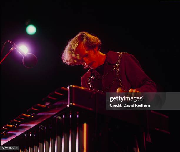 American vibraphonist Gary Burton performs live on stage at the Newport Jazz Festival in Newport, Rhode Island on 1st July 1967.