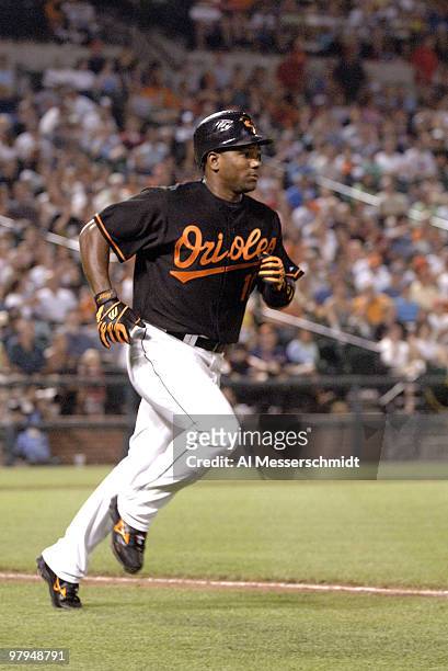 Baltimore Orioles designated hitter Miguel Tejada against the Chicago White Sox July 28, 2006 in Baltimore, Maryland. The Sox won 6 - 4 on a ninth...