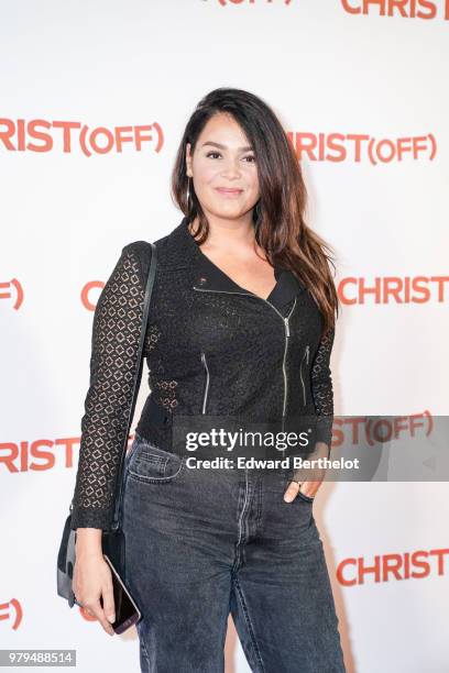 Actress Lola Dewaere attends the Christ Paris Premiere photocall, at UGC Cine Cite Bercy on June 18, 2018 in Paris, France.