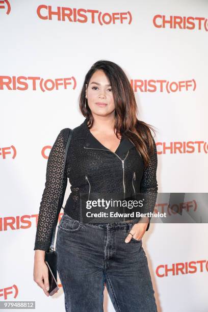 Actress Lola Dewaere attends the Christ Paris Premiere photocall, at UGC Cine Cite Bercy on June 18, 2018 in Paris, France.