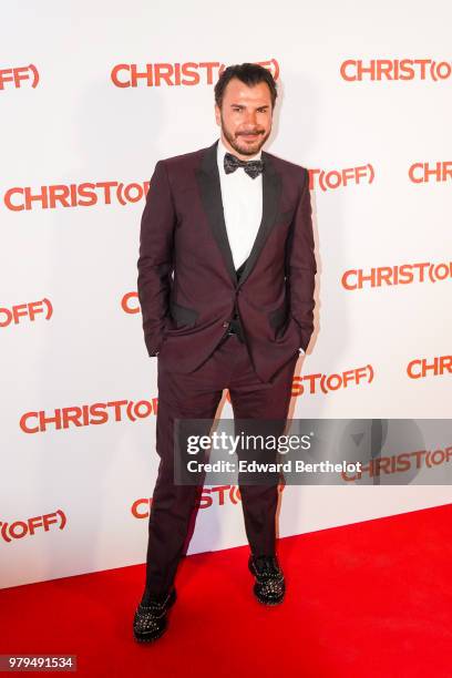 French actor Michael Youn attends the Christ Paris Premiere photocall, at UGC Cine Cite Bercy on June 18, 2018 in Paris, France.