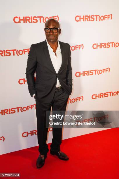 Actor Lucien Jean-Baptiste attends the Christ Paris Premiere photocall, at UGC Cine Cite Bercy on June 18, 2018 in Paris, France.