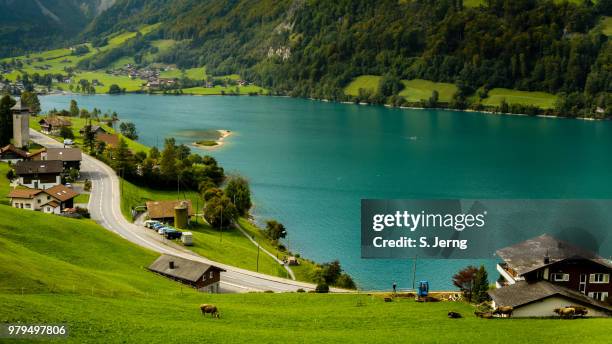 lungern - lungern switzerland stock-fotos und bilder