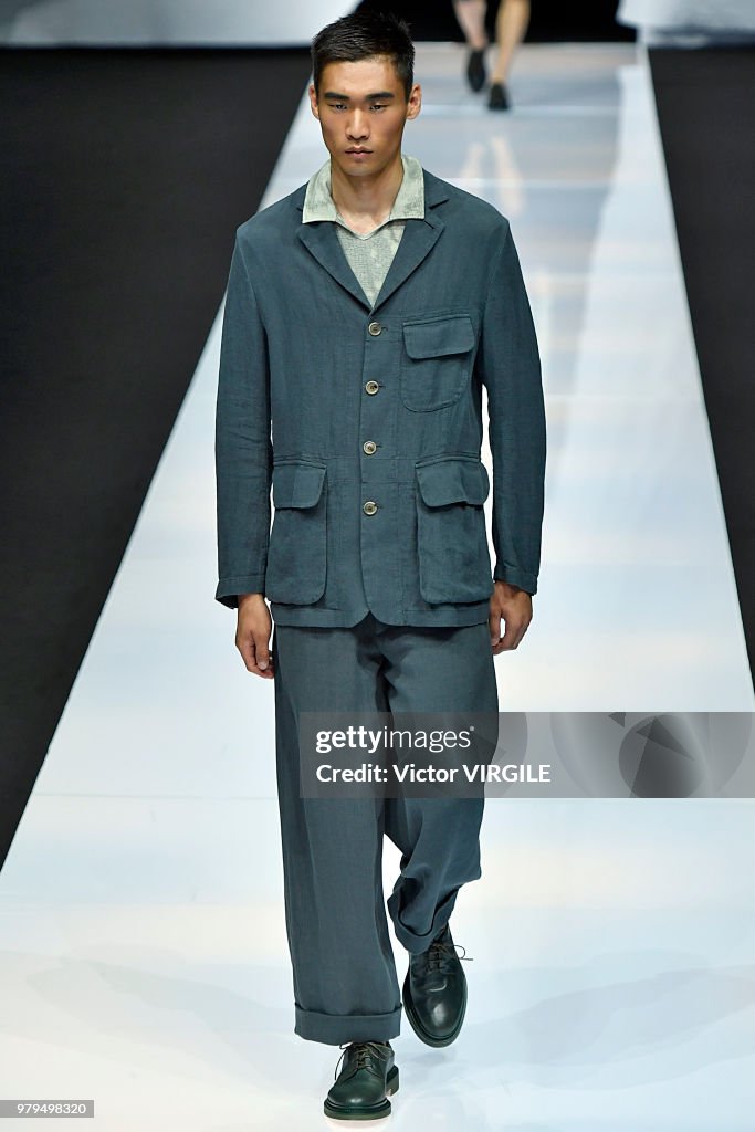 Giorgio Armani - Runway - Milan Men's Fashion Week Spring/Summer 2019