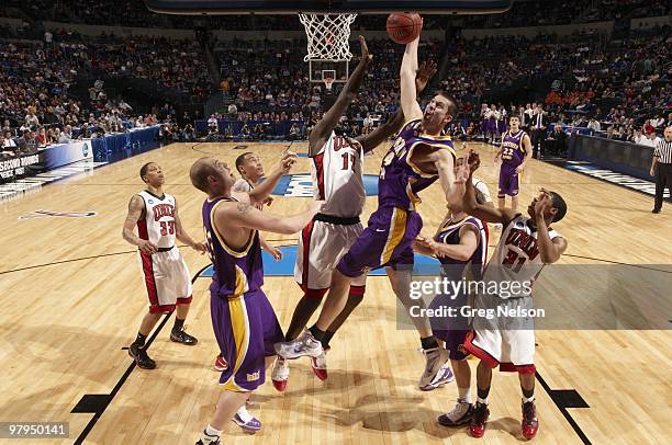 Playoffs: Northern Iowa Adam Koch in action vs UNLV. Oklahoma City, OK 3/18/2010 CREDIT: Greg Nelson