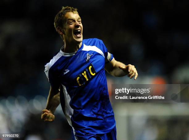 Paul Robinson of Millwall celebrates victory during the Coca-Cola League One match between Leeds United and Millwall at Elland Road on March 22, 2010...