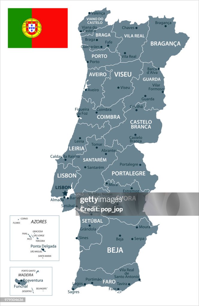30 - Portugal - Graustufen isoliert 10