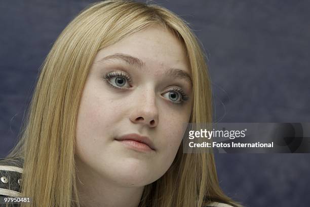 Dakota Fanning at the Luxe Hotel in Los Angeles, California on March 11, 2010. Reproduction by American tabloids is absolutely forbidden.