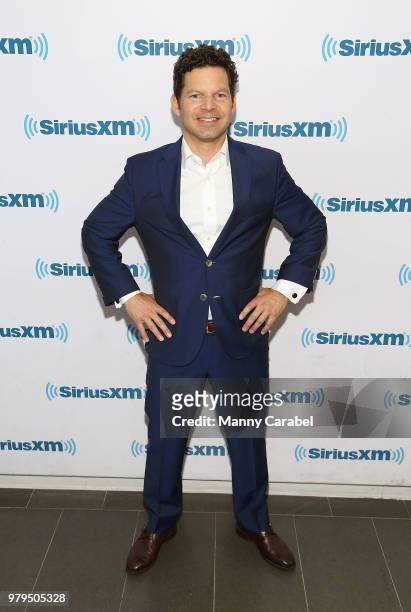 George Kroustalis visits the SiriusXM Studios on June 20, 2018 in New York City.